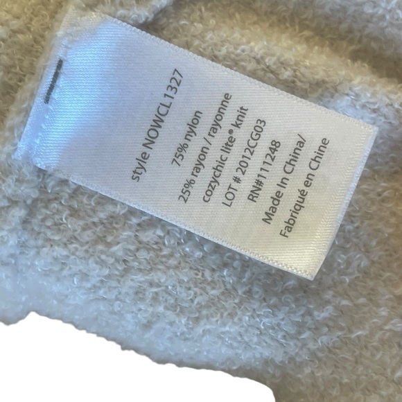 Barefoot Dreams CozyChic Beige Cardigan Long Duster Size Large - Picture 9 of 10